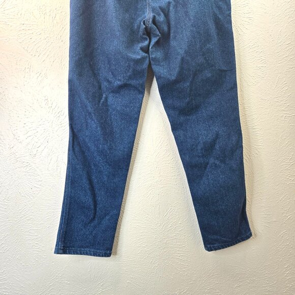 Rockies Vintage Western Mom Jeans High Waisted Dark Blue Wash Bare Back Denim 16 - Picture 12 of 12